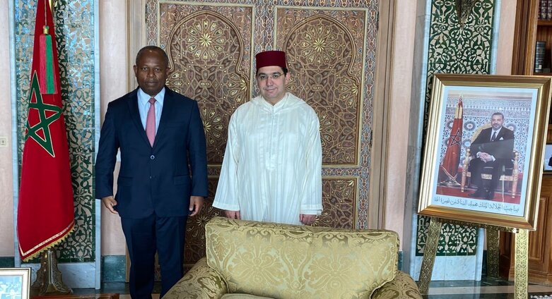 Morocco’s Minister of Foreign Affairs H.E Nasser Bourita discusses opportunities to strengthen collaborations between Africa50 and Morocco with Africa50 CEO