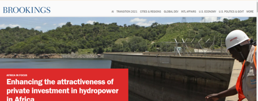 Enhancing the attractiveness of private investment in hydropower in Africa