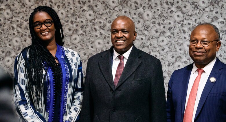 Botswana's President Dr. Mokgweetsi Masisi discusses priority infrastructure projects with Africa50