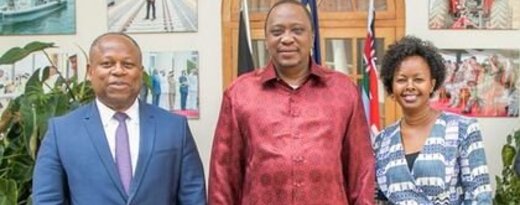 President Uhuru Kenyatta and Africa50 Fund representatives