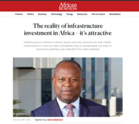 Alain Ebobissé: The reality of infrastructure investment in Africa -it's attractive 