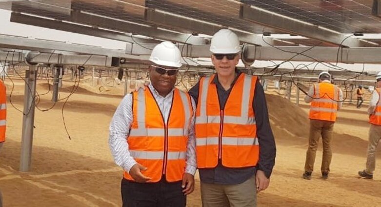 Alain Ebobissé at Benban Solar Plant